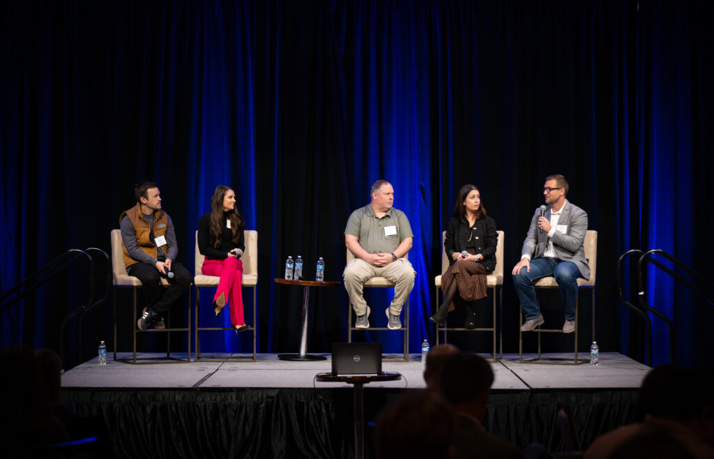 5 people on stage at Tech Nebraska Summit